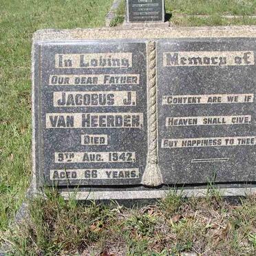 HEERDEN Jacobus J., van -1942