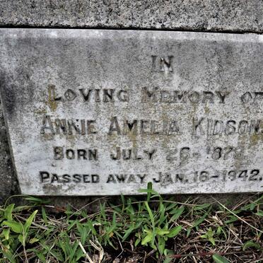 KIDSON Anne Amelia 1879-1942