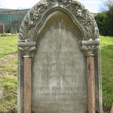 KING Thomas Alfred 1834-1899 &amp; Martha KNOTT -1914