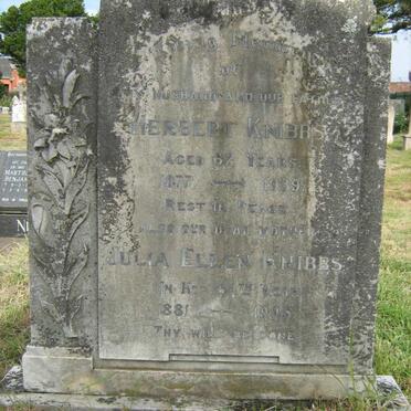 KNIBBS Herbert 1877-1939 &amp; Julia Ellen 1881-1945