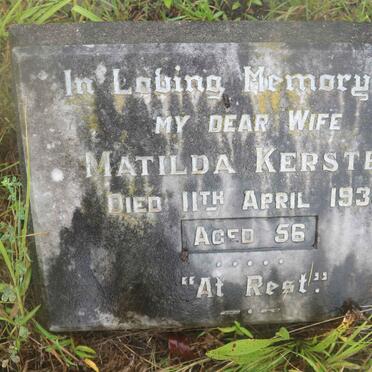 KERSTEN Matilda -1935