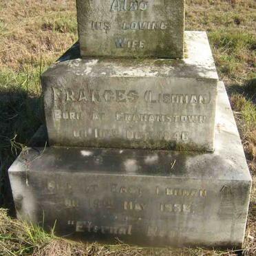 LISHMAN Frances 1846-1938