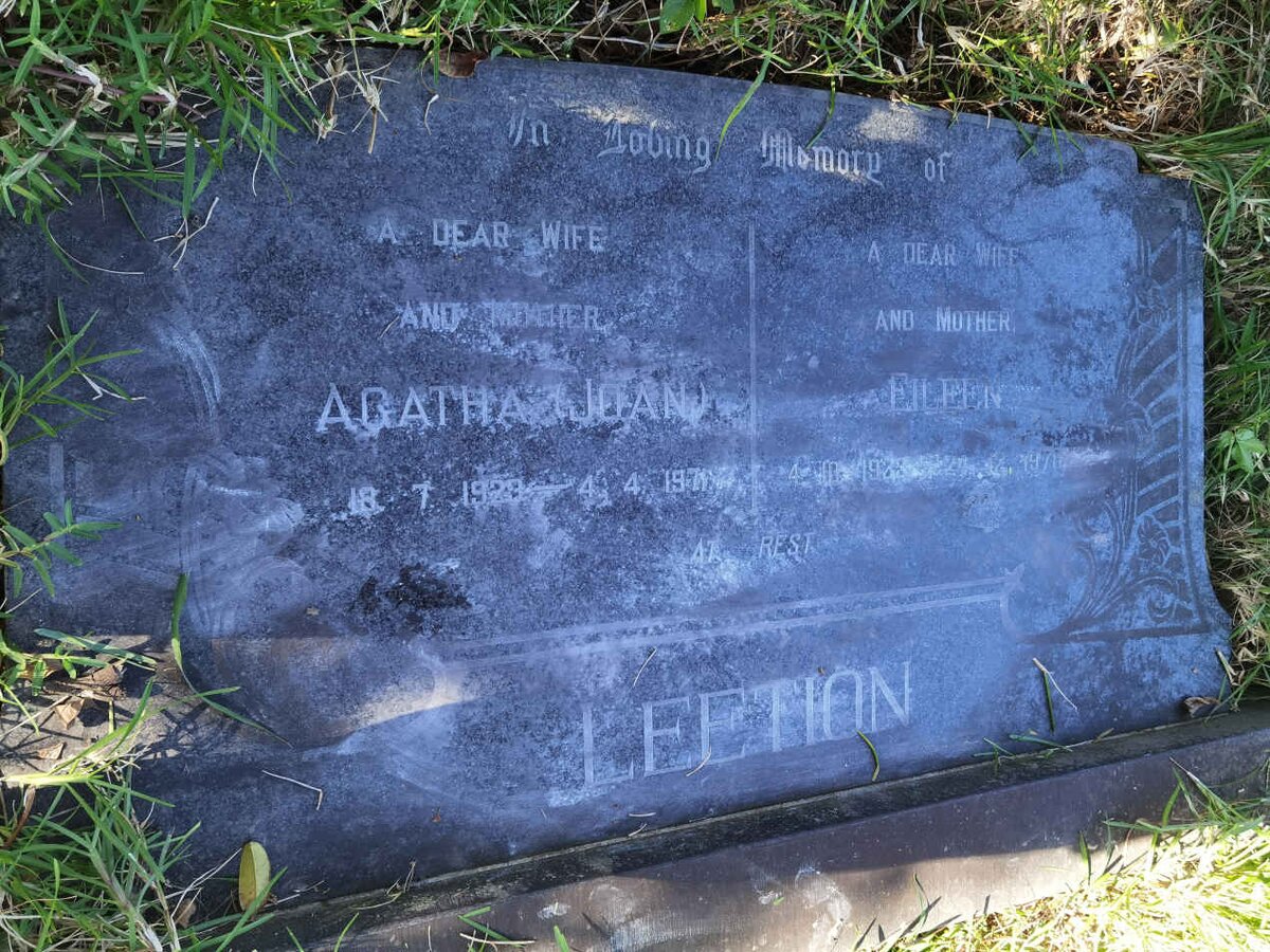 LEETION Agatha 1929-1971 :: LEETION Eileen 1922-197?
