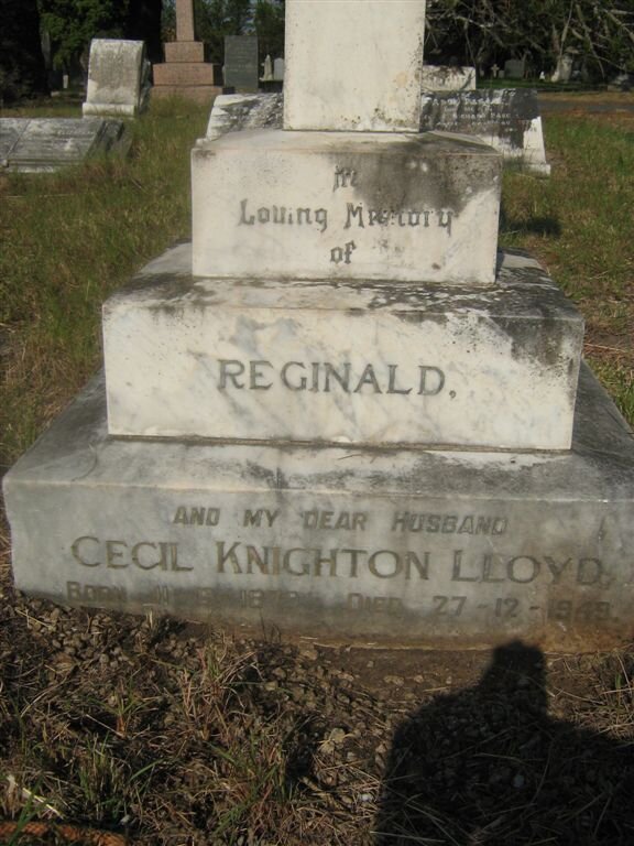 LLOYD Reginald Cecil Knighton 1879-1949