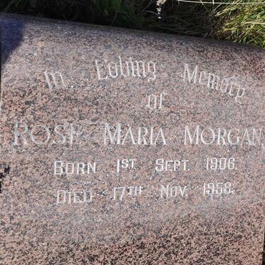MORGAN Rose Maria 1906-1958