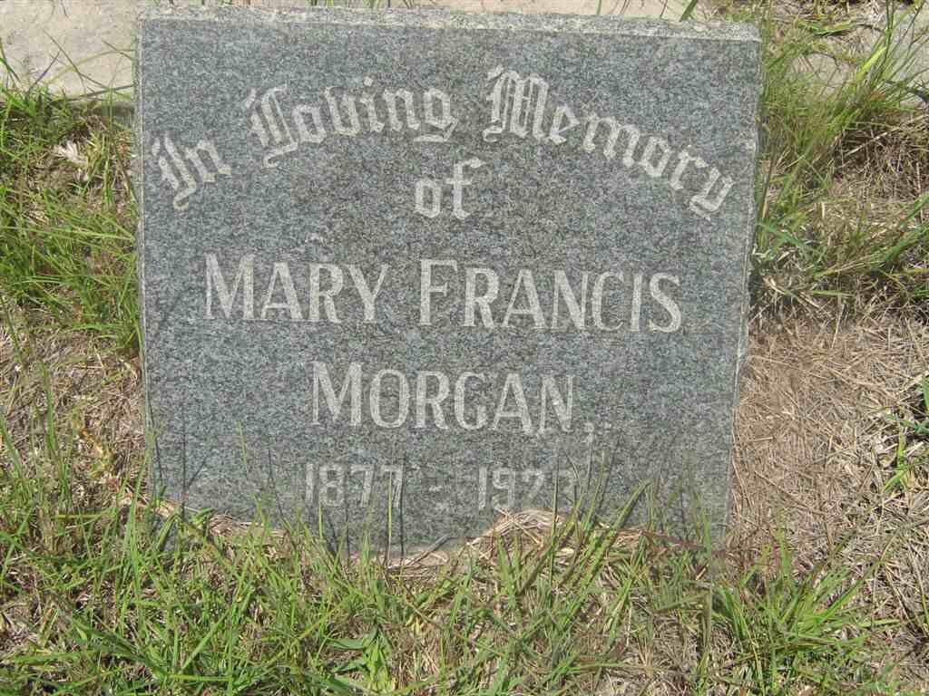 MORGAN Mary Francis 1877-1923