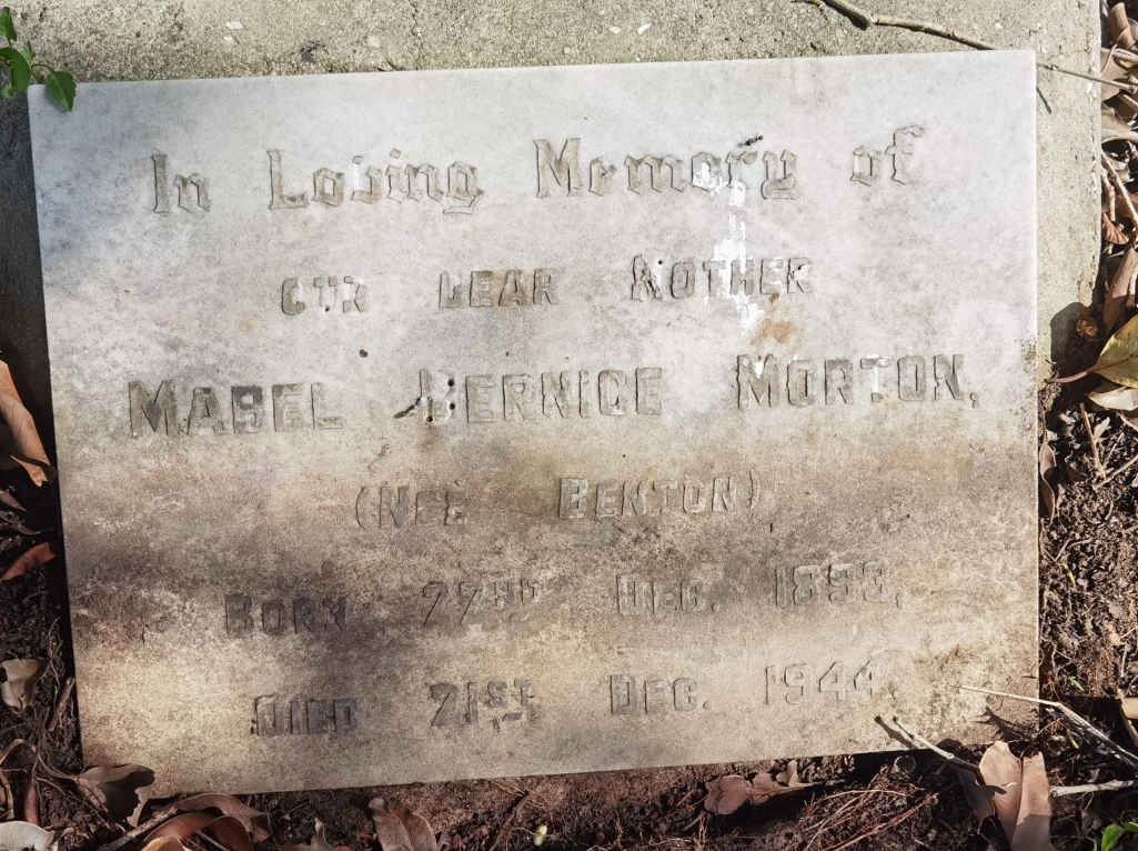 MORTON Mabel Bernice nee BENTON 1893-1944