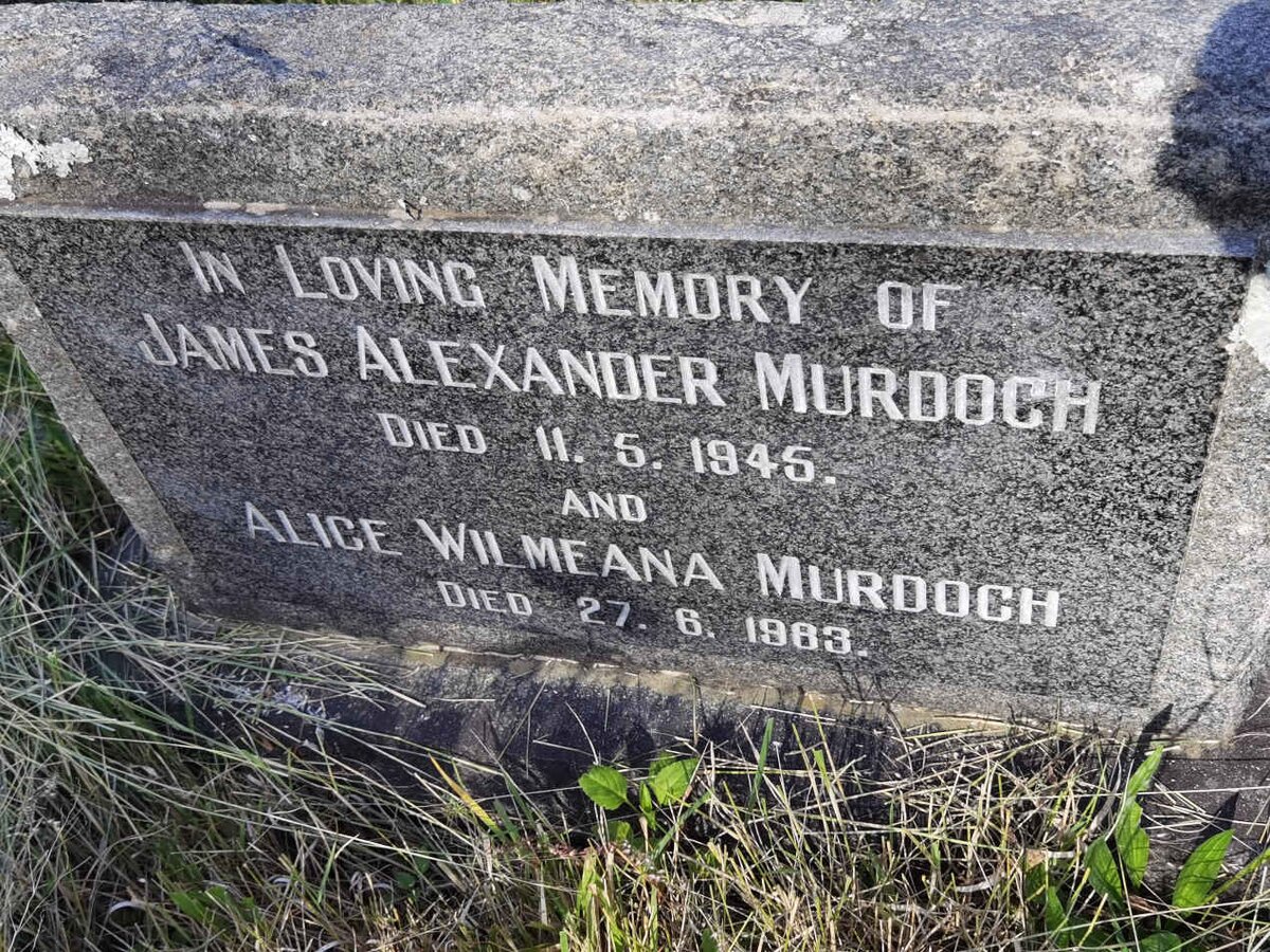 MURDOCH James Alexander -1945 &amp; Alice Wilmeana -1983