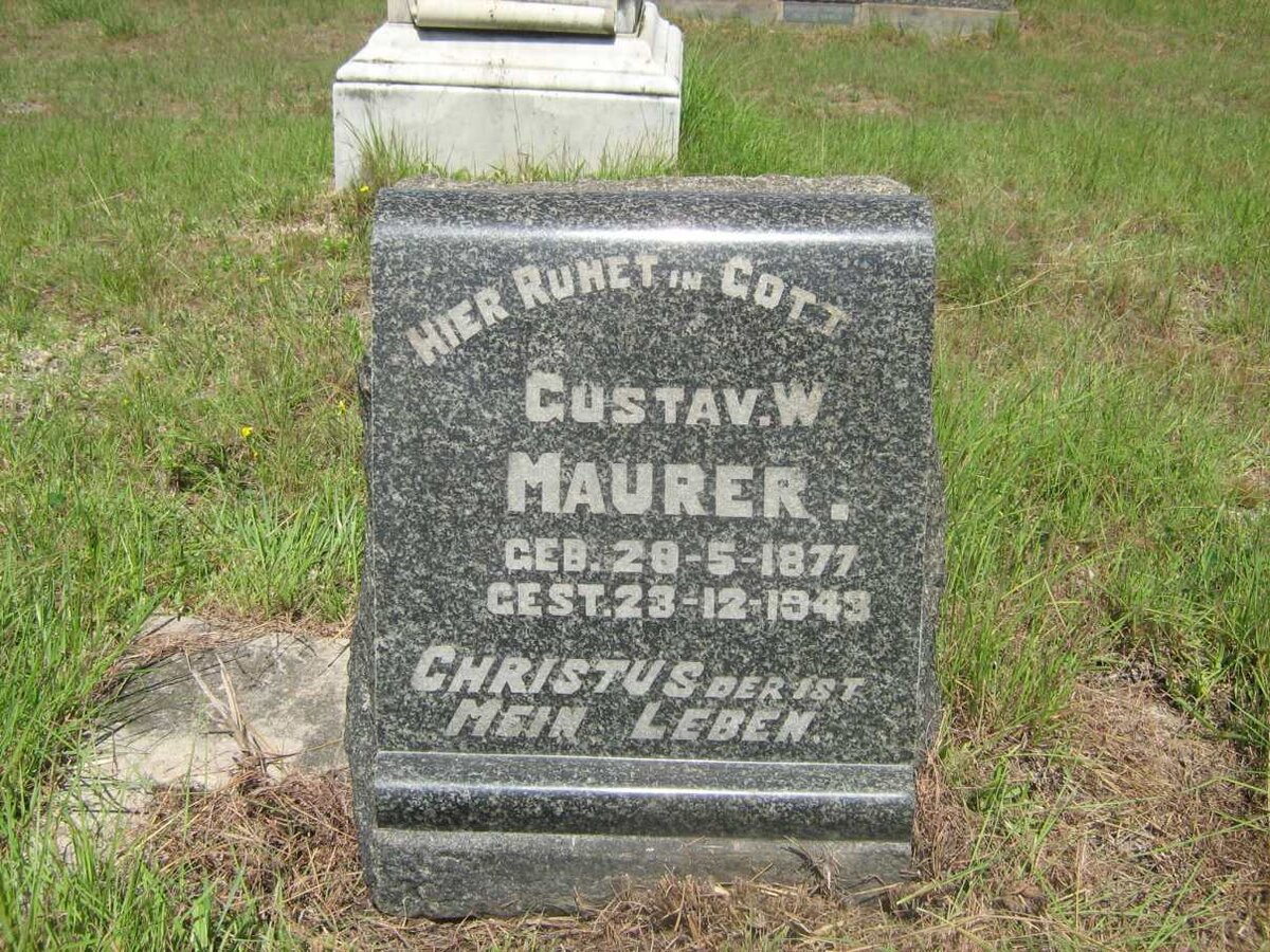 MAURER Gustav W. 1877-1943