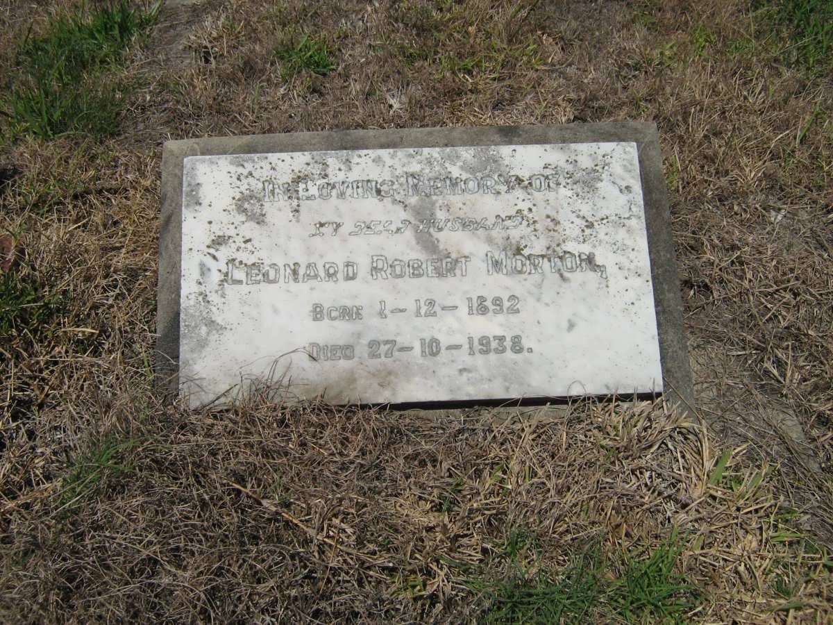 MORTON Leonard Robert 1892-1938