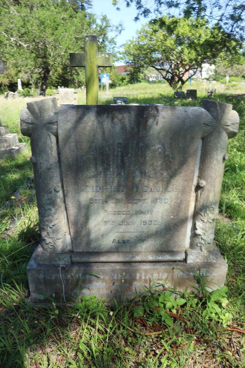 MELVILL Alfred Gustav Andrew 1880-1932 &amp; Olivia Dorothea Maria