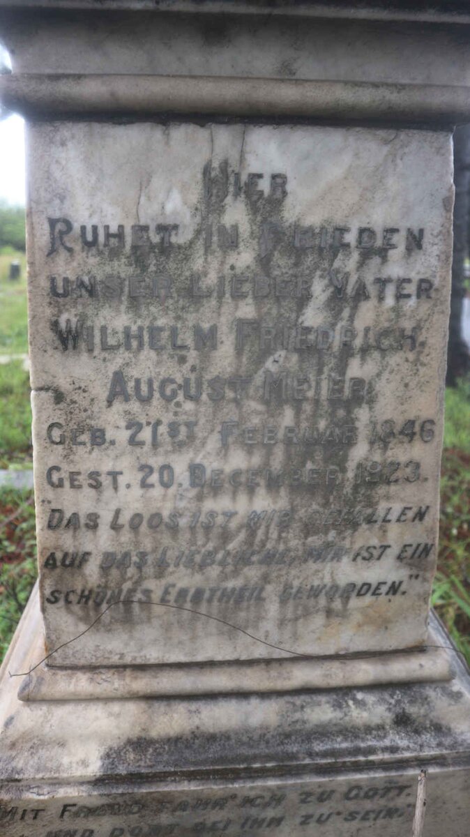 MEIER Wilhelm Friedrich August 1846-1923