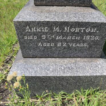 NORTON Annie M. -1920