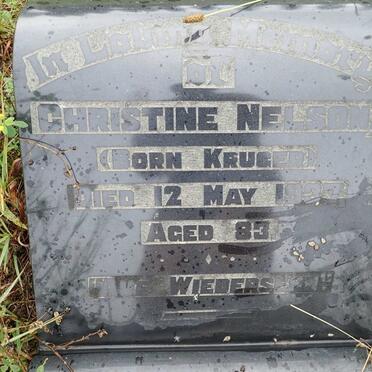 NELSON Christine nee KRUGER -1937