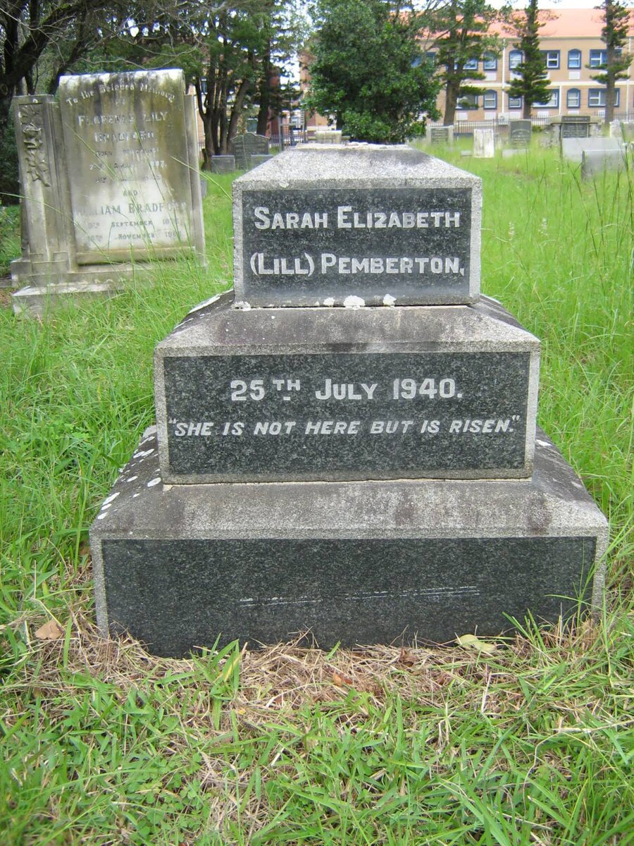 PEMBERTON Sarah Elizabeth -1940