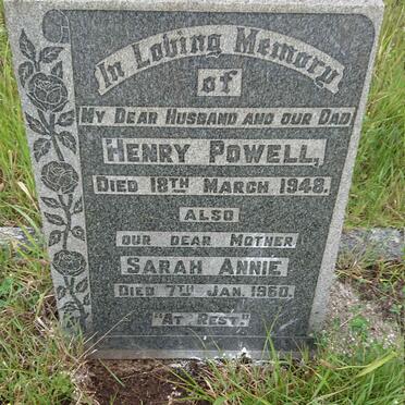 POWELL Henry -1948 &amp; Sarah Annie -1960
