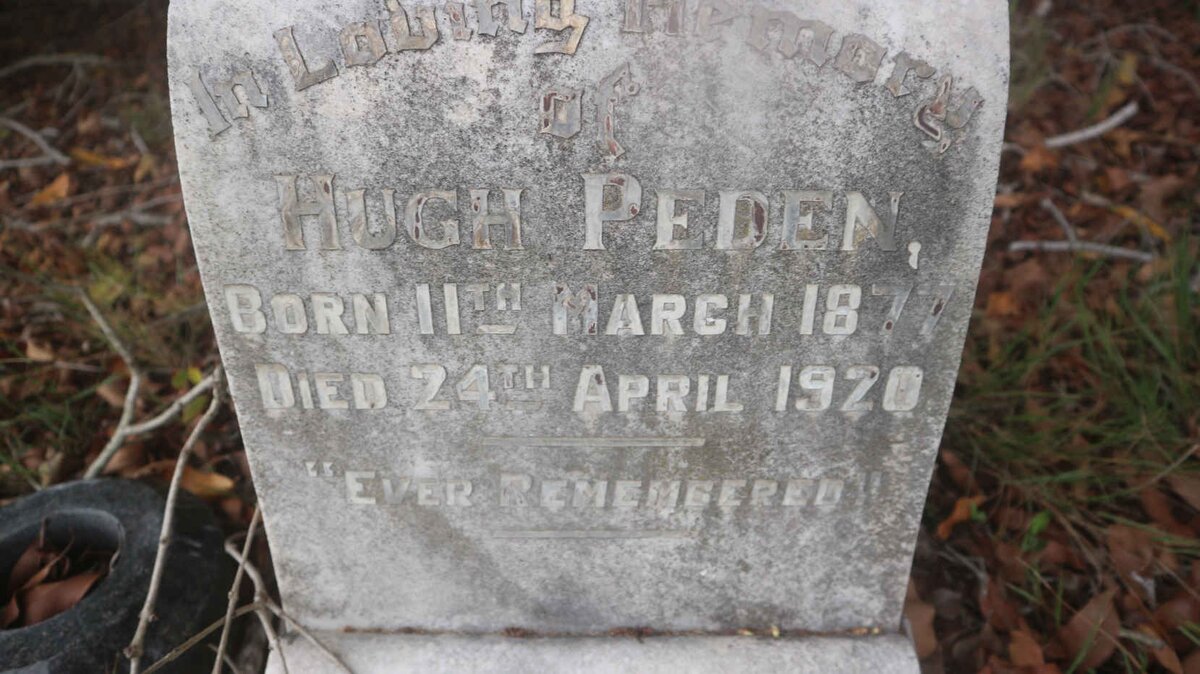 PEDEN Hugh 1877-1920