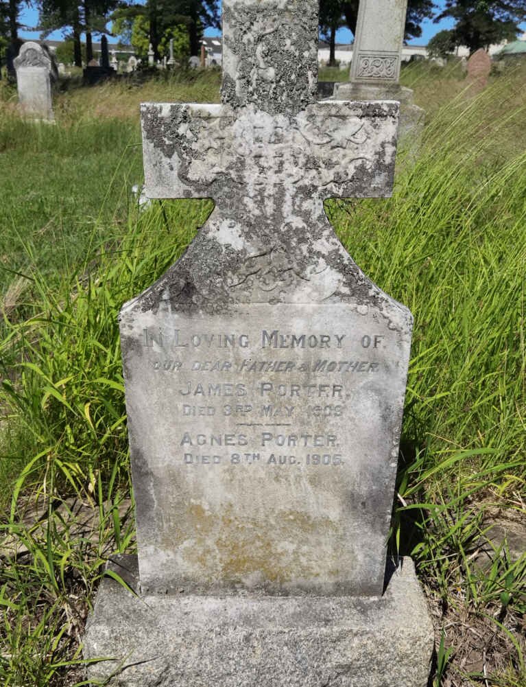PORTER James -1909 &amp; Agnes -1905
