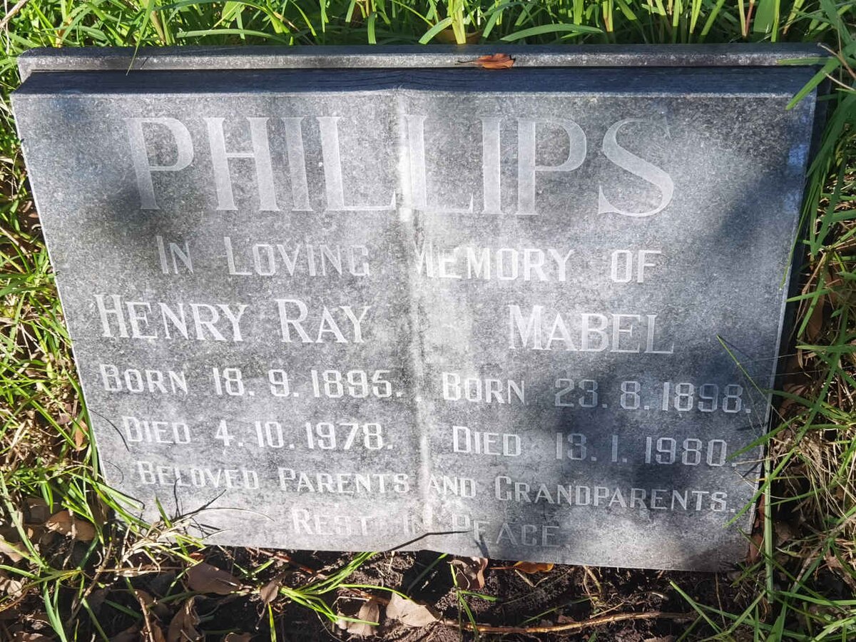 PHILLIPS Henry Ray 1895-1978 &amp; Mabel 1898-1980