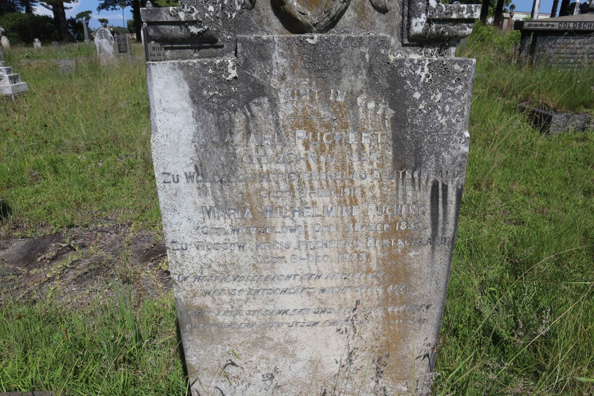 PUCHERT Carl 1834-1914 &amp; Maria Wilhelmine WERBELOW 1833-1923