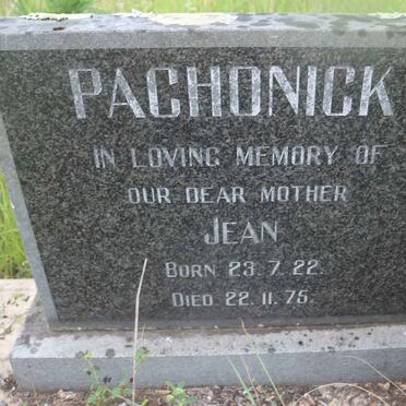 PACHONICK Jean 1922-1975