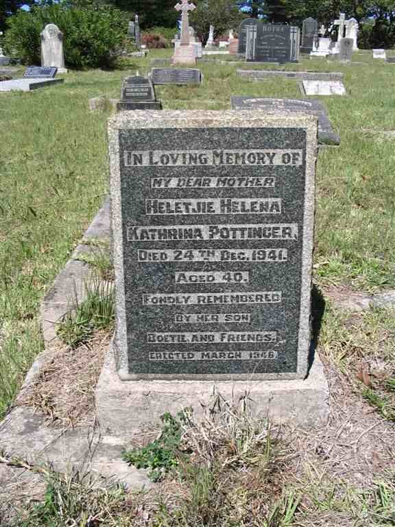 POTTINGER Heletjie Helena Kathrina -1941