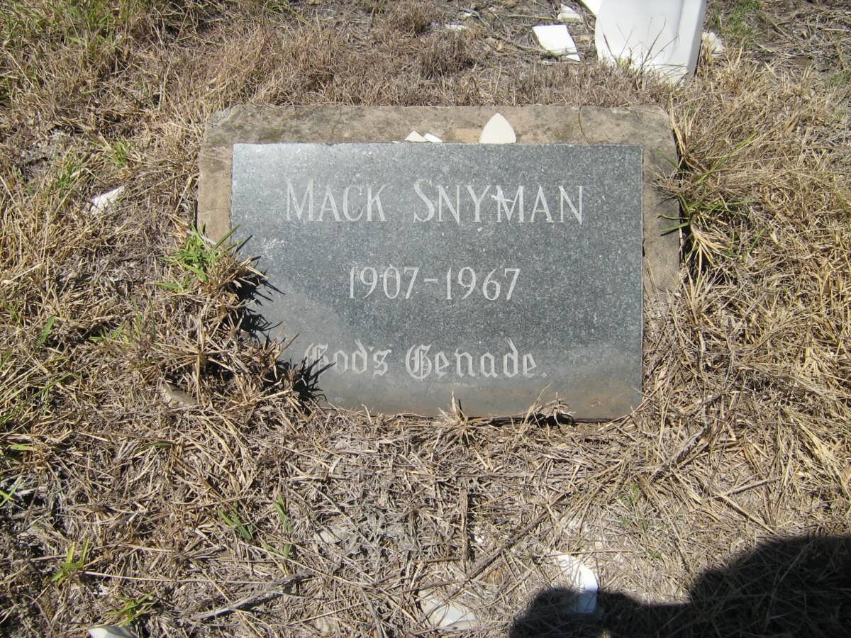 SNYMAN Mack 1907-1967