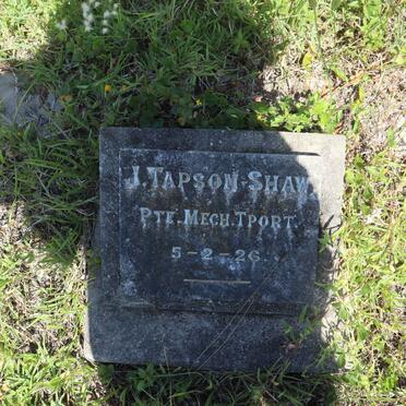 SHAW J., TAPSON -1926