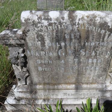 SLATER Maria G.K. 1888-1946