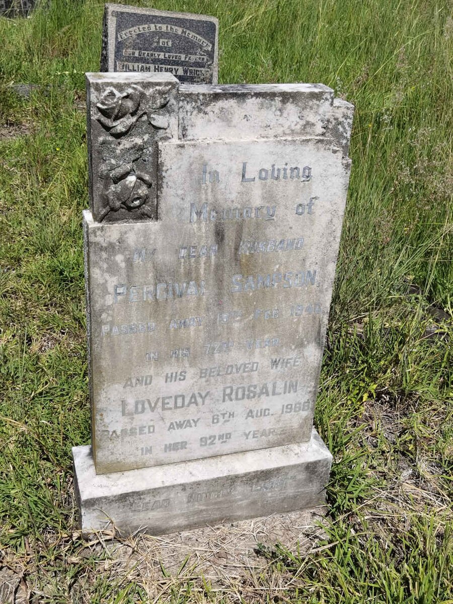 SAMPSON Percival  -1940 &amp; Rosalin LOVEDAY -1968