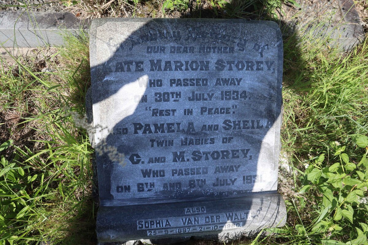 STOREY :: VAN DER WALT