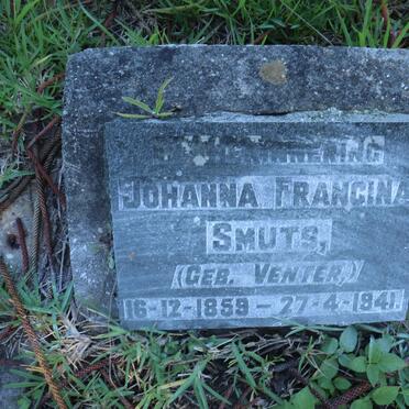 SMUTS Johanna Francina nee VENTER 1859-1941