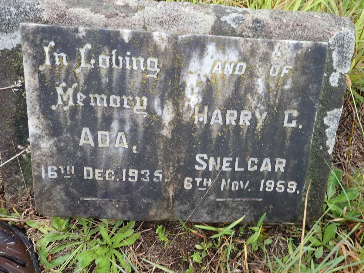 SNELGAR Harry C. -1959 &amp;  Ada -1935