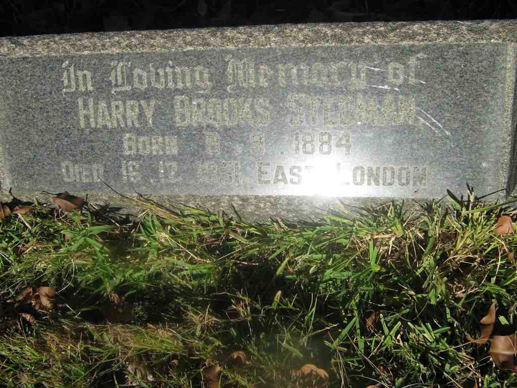 STEDMAN Harry Brooks 1884-1951