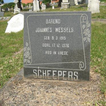 SCHEEPERS Barend Johannes Wessels 1915-1976