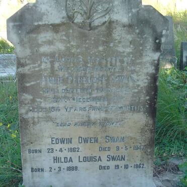 SWAN Edwin Owen 1862-1947 &amp; Annie Penelope -1917 :: SWAN Hilda Louisa 1888-1962