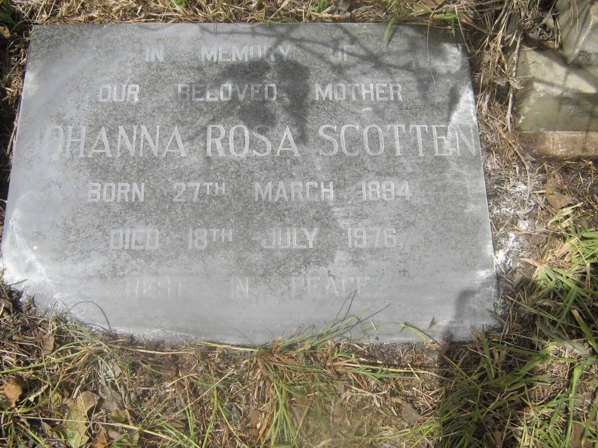 SCOTTEN Johanna Rosa 1894-1976