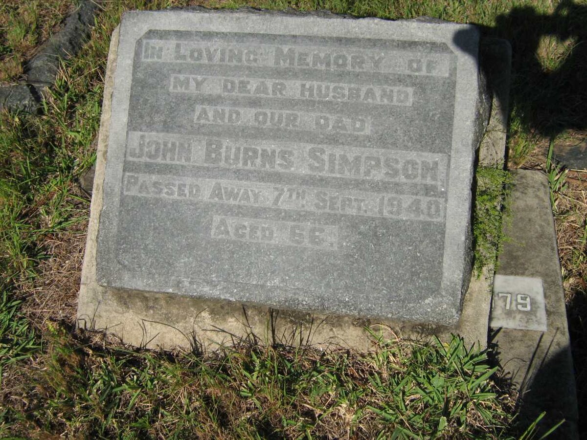 SIMPSON John Burns -1940