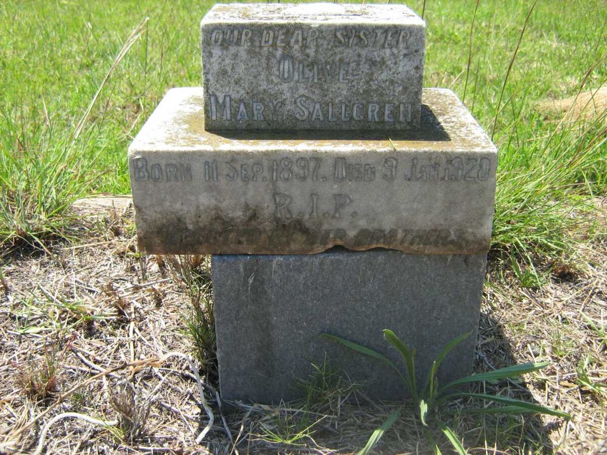 SALLGREN Olive Mary 1897-1920