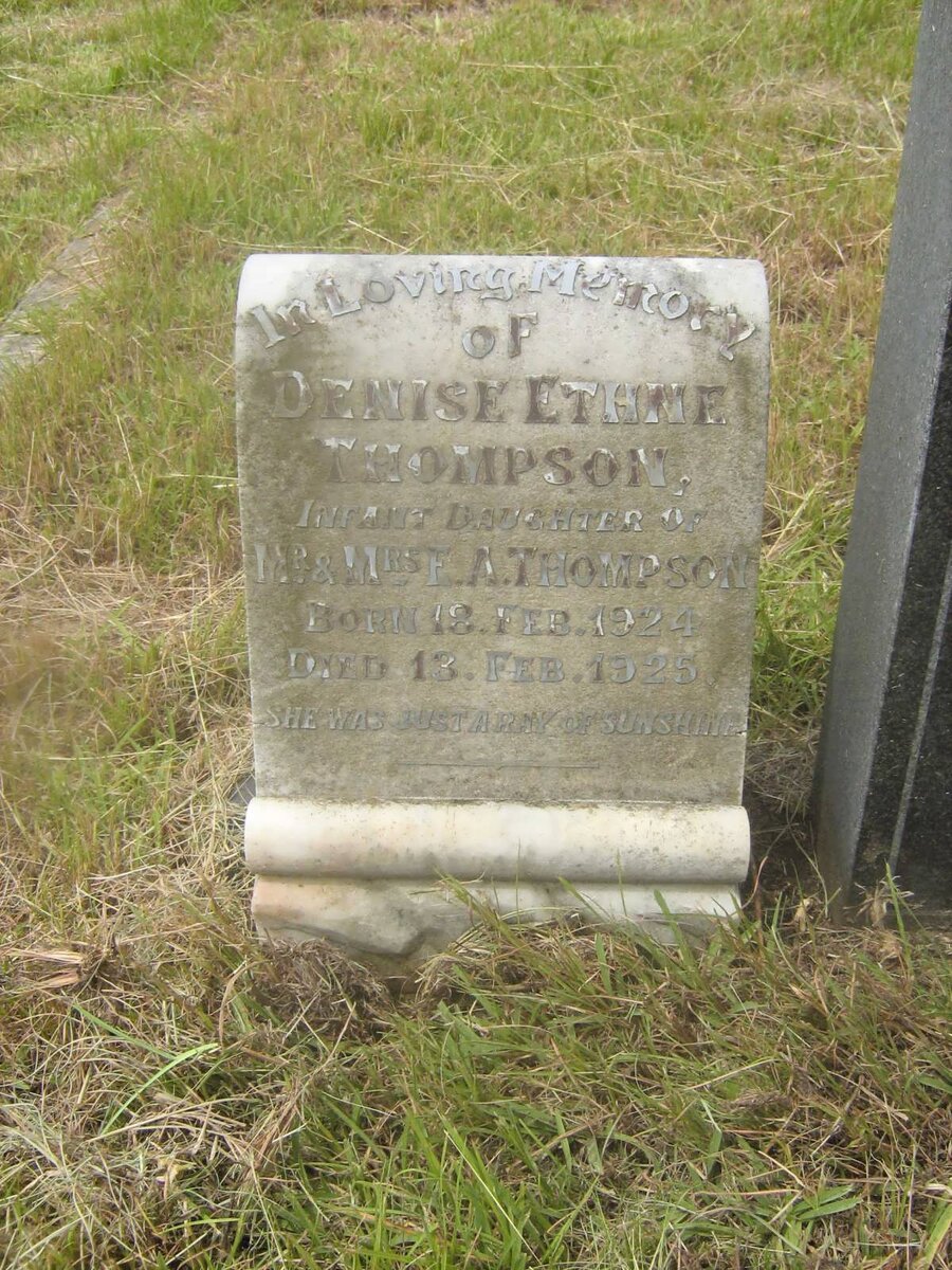 THOMPSON Denise Ethne 1924-1925