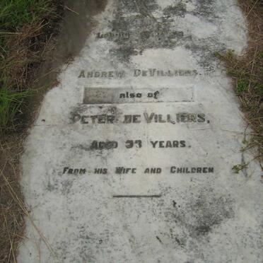 VILLIERS Andrew, de -1903 :: DE VILLIERS Peter -1965