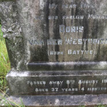 WESTHUIZEN Doris, van der nee BATTYE -1937