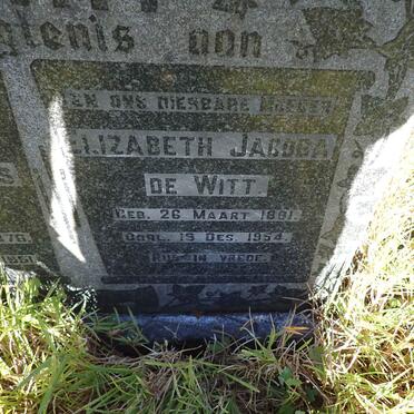 WITT Henry Johannes, de 1876-1951 & Elizabeth Jacoba 1881-1954 _2