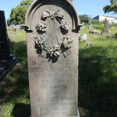 WORMALD Hector Armstrong -1885 :: WORMALD George Caulter -1903