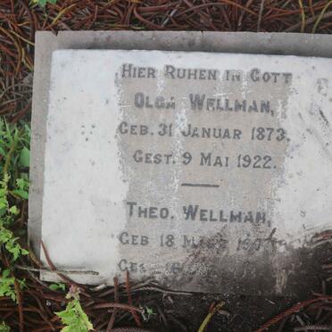 WELLMAN Olga 1873-1922 :: WELLMAN Theo. ?