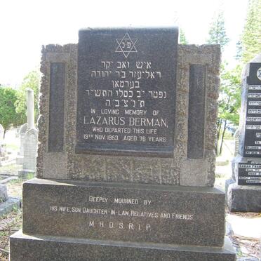 BERMAN Lazarus -1953 