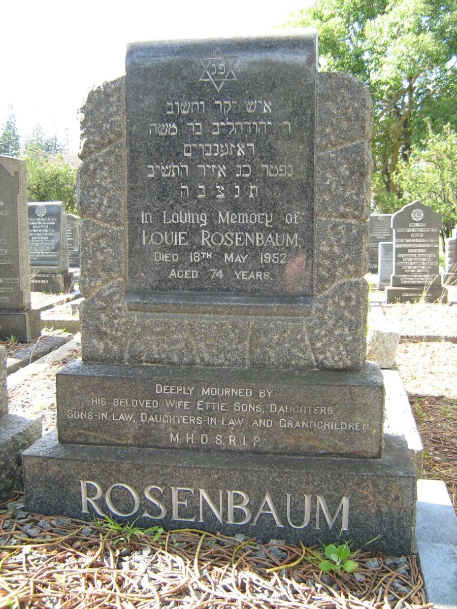 ROSENBAUM Louie -1952