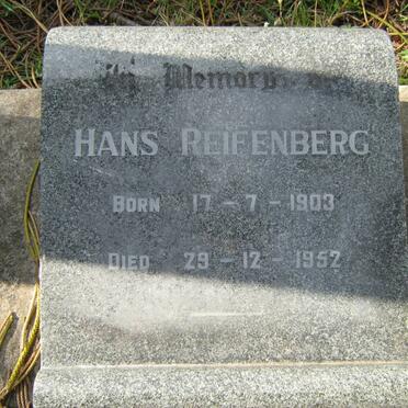 REIFENBERG Hans 1903-1952