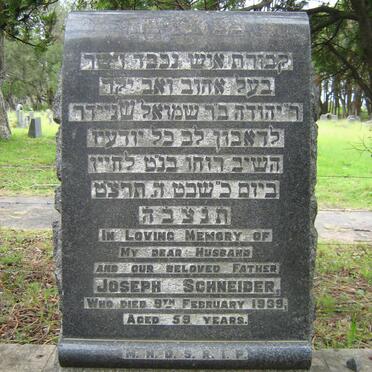 SCHNEIDER Joseph -1939 