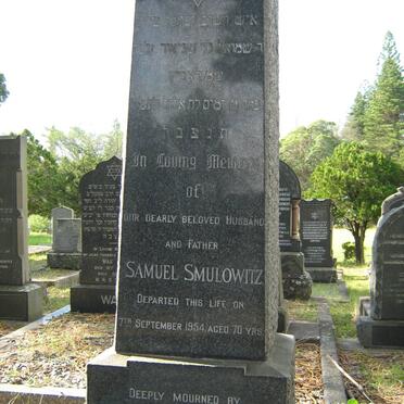 SMULOWITZ Samuel -1954